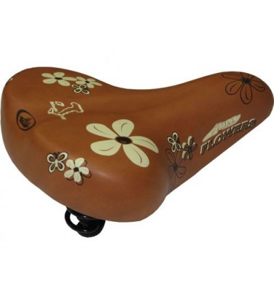 SILLIN HAPPY FLOWERS MARRON fabricado por Selle Monte Grappa